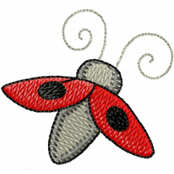 Lady Bugs Embroidery Design 9